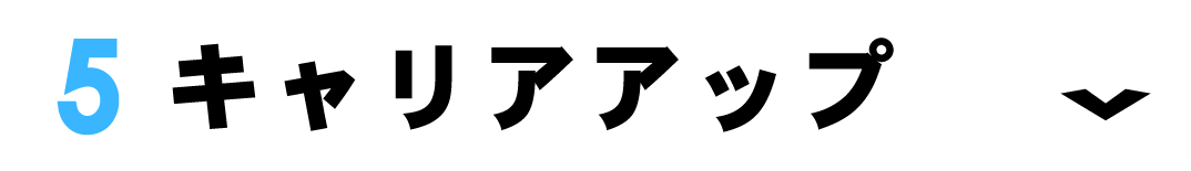 ⑤キャリアアップ